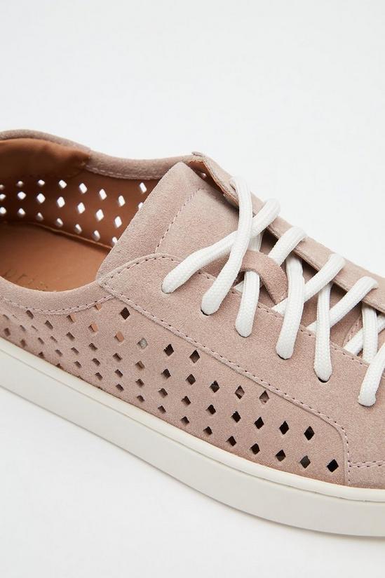 Principles Principles: Charlotte Leather Perforated Trainers 3