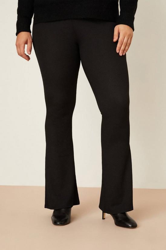 Dorothy Perkins Curve Black Flare Trousers 2