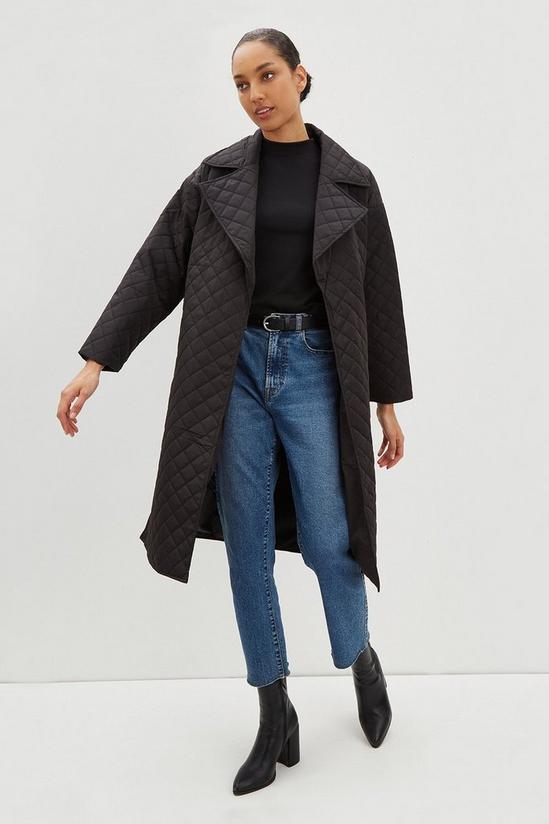 Dorothy Perkins Premium Quilted Belted Wrap Coat 2
