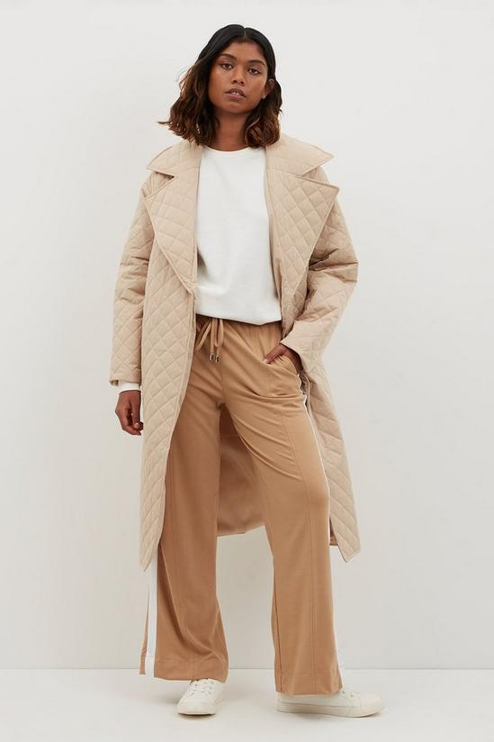 Dorothy Perkins Tan Panelled Wide Leg Trousers 1