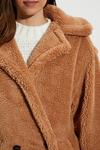 Dorothy Perkins Double Breasted Seam Detail Teddy Coat thumbnail 4