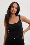 Dorothy Perkins Cotton Scoop Neck Stretch Cami Top thumbnail 1