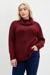 Dorothy Perkins Curve Knitted Roll Neck Jumper thumbnail 1