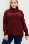 Dorothy Perkins Curve Knitted Roll Neck Jumper thumbnail 4