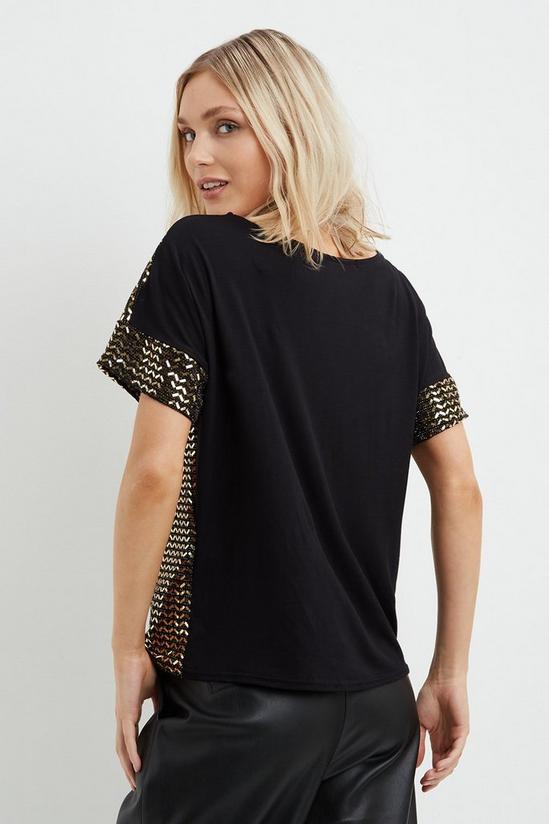 Dorothy Perkins Petite Sequin Patterned Top 3