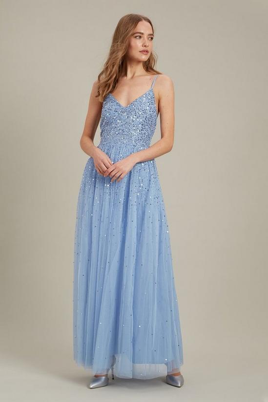 Dorothy Perkins Embellished Strappy Tulle Maxi Dress 2