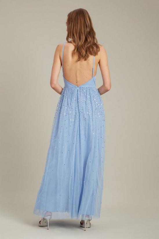 Dorothy Perkins Embellished Strappy Tulle Maxi Dress 3