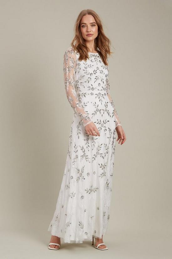Dorothy Perkins All Over Embellished Long Sleeve Lace Maxi Dress 2