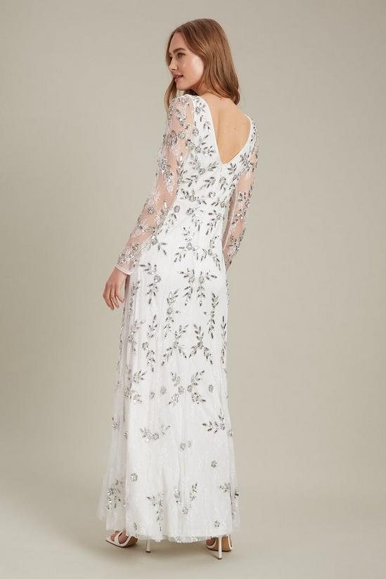 Dorothy Perkins All Over Embellished Long Sleeve Lace Maxi Dress 3