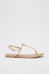 Dorothy Perkins Wide Fit Leather June Toepost Sandals thumbnail 2