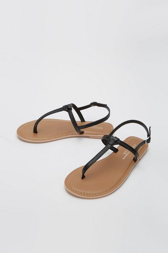 Dorothy Perkins Leather June Toepost Sandals 4