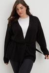 Dorothy Perkins Curve Knitted Tie Waist Cardigan thumbnail 1