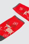 Dorothy Perkins Red Reindeer Socks thumbnail 2