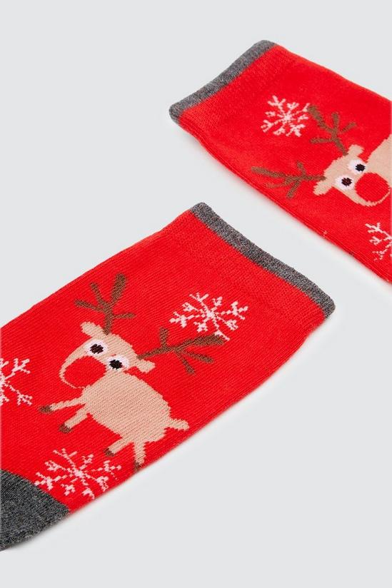 Dorothy Perkins Red Reindeer Socks 2