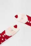 Dorothy Perkins Red Fluffy Santa Socks thumbnail 3