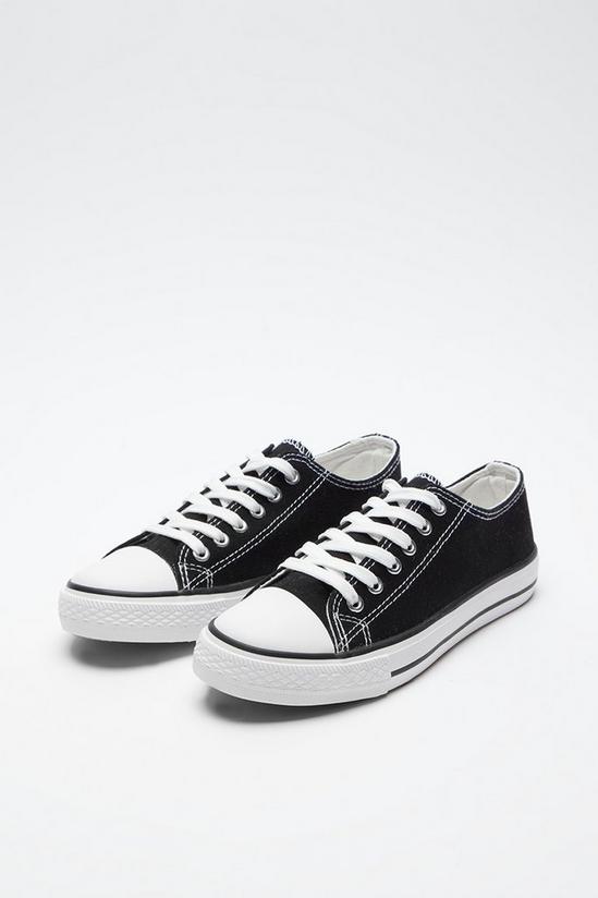 Good For the Sole Good For The Sole: Wide Fit Tory Canvas Lace Up 3