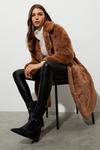 Dorothy Perkins Faux Fur Belted Coat thumbnail 6