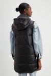 Dorothy Perkins Hooded Faux Leather Gilet thumbnail 3