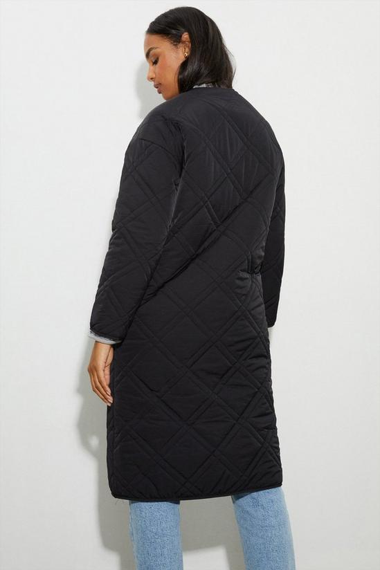 Dorothy Perkins Quilted Longline Duster Coat 3