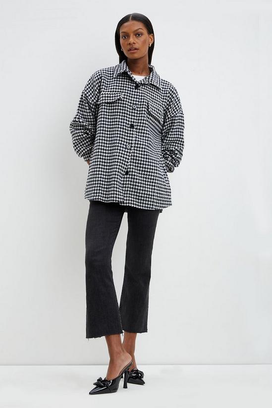 Dorothy Perkins Dogtooth Button Up Shacket 2