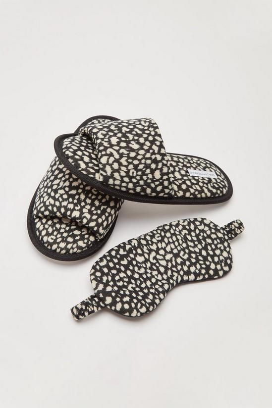 Dorothy Perkins Happy Mule Slippers And Eyemask Set 4