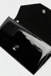 Dorothy Perkins Black Patent Black Envelope Clutch Bag thumbnail 4
