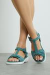 Good For the Sole Good For The Sole: Amara Wide Fit Knotted T Bar Flat Sandal thumbnail 1