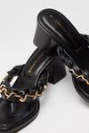 Dorothy Perkins Wide Fit Swiftly Braided Block Heel Sandals thumbnail 4