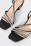 Dorothy Perkins Showcase Gracie Asymmetric Diamante Heel Sandals thumbnail 4