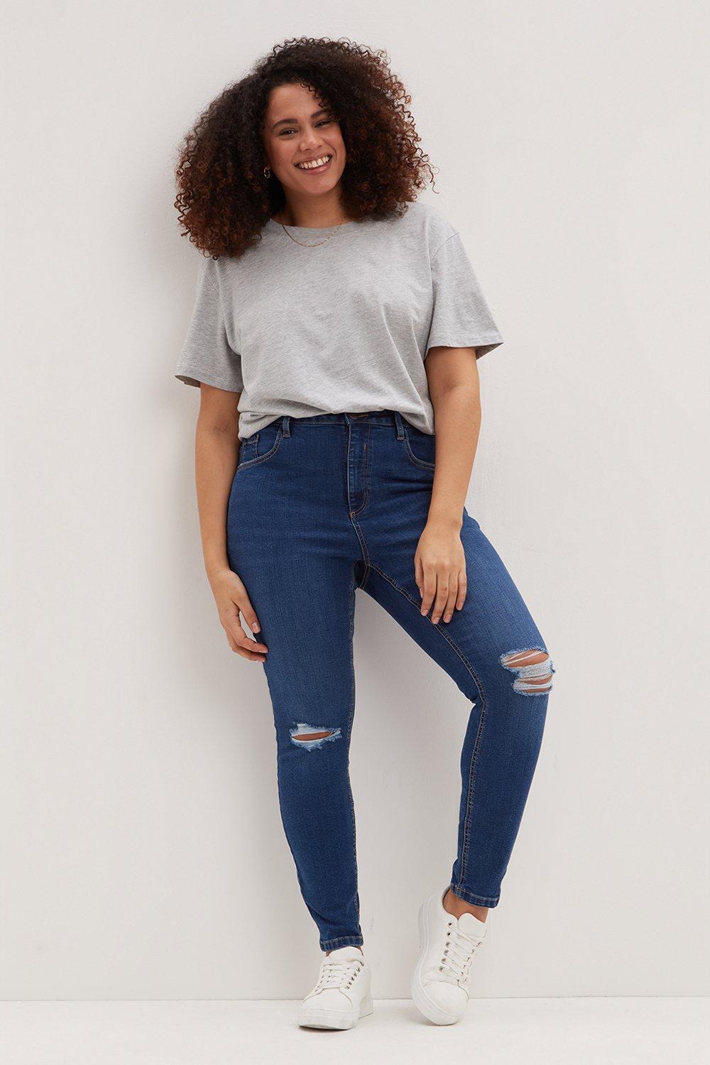 Women’s Curve Darcy Ankle Grazer Jeans - indigo - 24