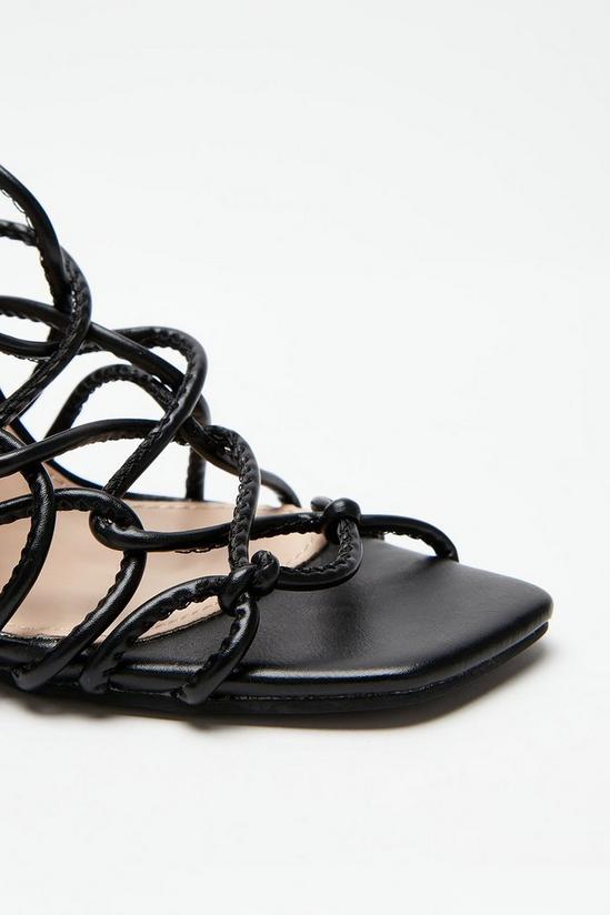 Dorothy Perkins Stace Square Toe Lace Up Sandals 4