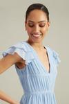 Dorothy Perkins Tall Angel Sleeve Pleated Chiffon Maxi Dress thumbnail 4