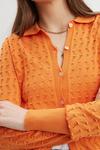 Dorothy Perkins Pointelle Button Knitted Shirt thumbnail 4