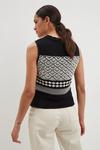 Dorothy Perkins Crochet Contrast Panel Knitted Top thumbnail 3