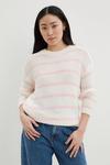 Dorothy Perkins Petite Striped Chunky Knitted Jumper thumbnail 1