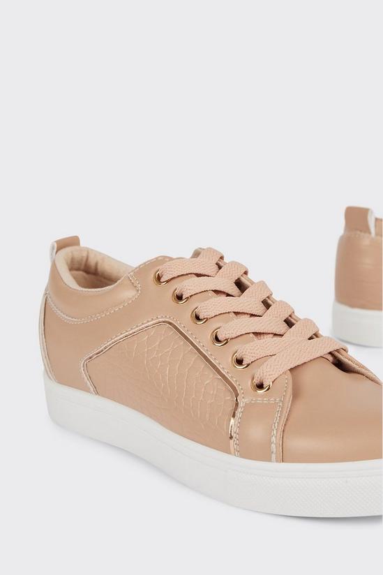 Dorothy Perkins Wide Fit Icecream Lace Up Trainers 4