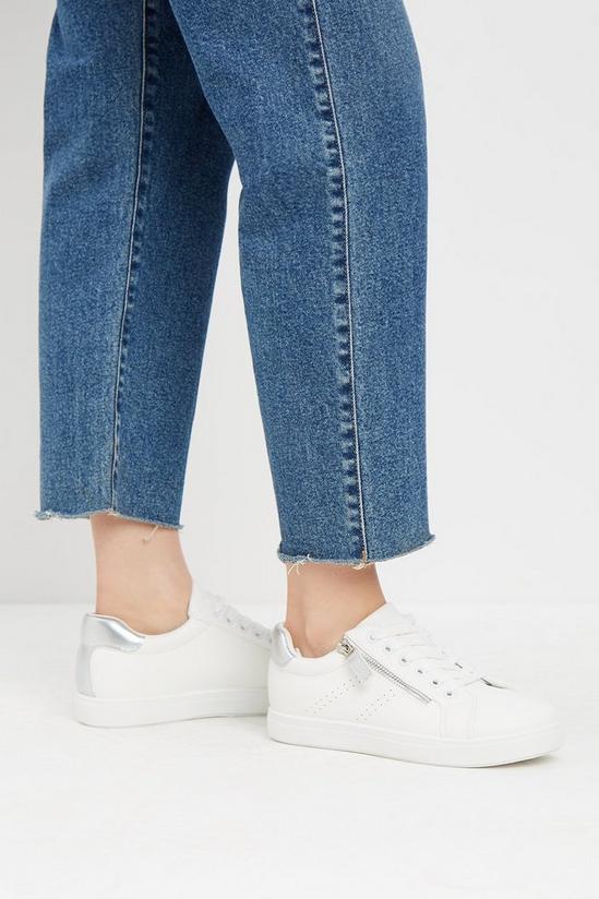 Dorothy Perkins Wide Fit Ivy Side Zip Trainers 1