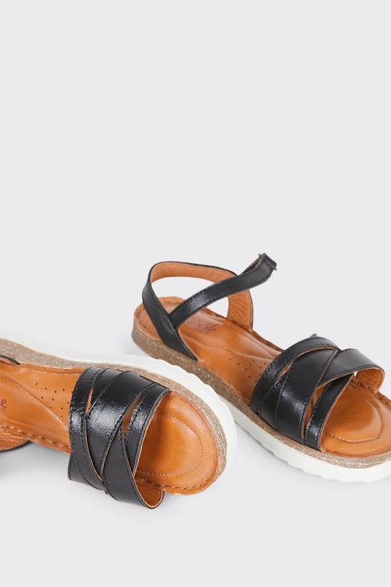 Good For the Sole Good For The Sole: Tarah Woven Detail Leather Comfort Sandal 4