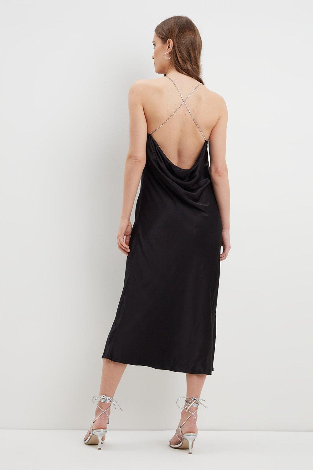 Plain satin hotsell slip dress topshop