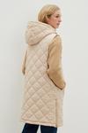 Dorothy Perkins Diamond Quilted Padded Hooded Gilet thumbnail 3