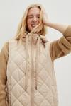 Dorothy Perkins Diamond Quilted Padded Hooded Gilet thumbnail 4