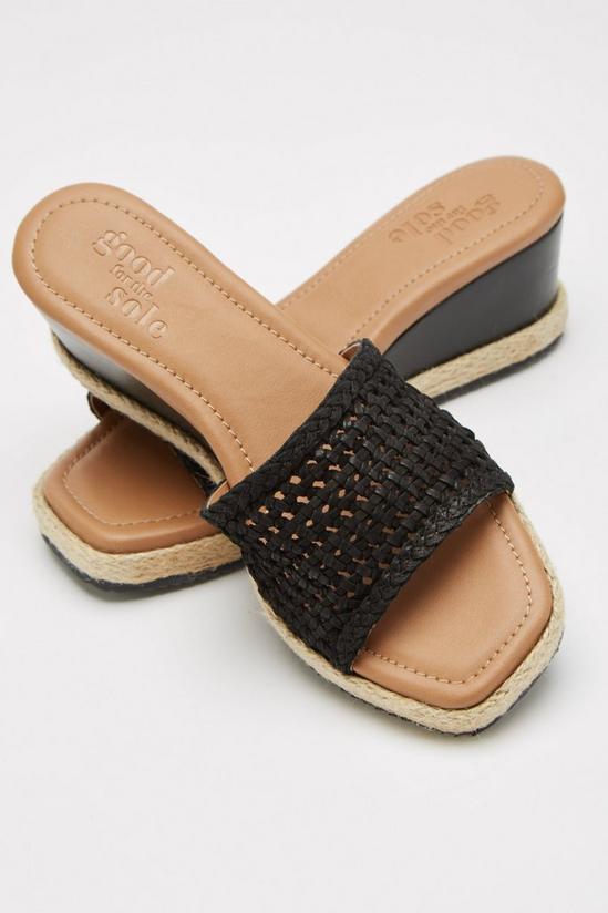 Good For the Sole Good For The Sole: Leather Alice Woven Wedge 4
