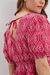 Dorothy Perkins Pink Contrast Stitch  Broderie Wrap Blouse thumbnail 4