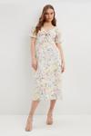 Dorothy Perkins Floral Broderie Tie Front Midi Dress thumbnail 2