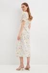 Dorothy Perkins Floral Broderie Tie Front Midi Dress thumbnail 3