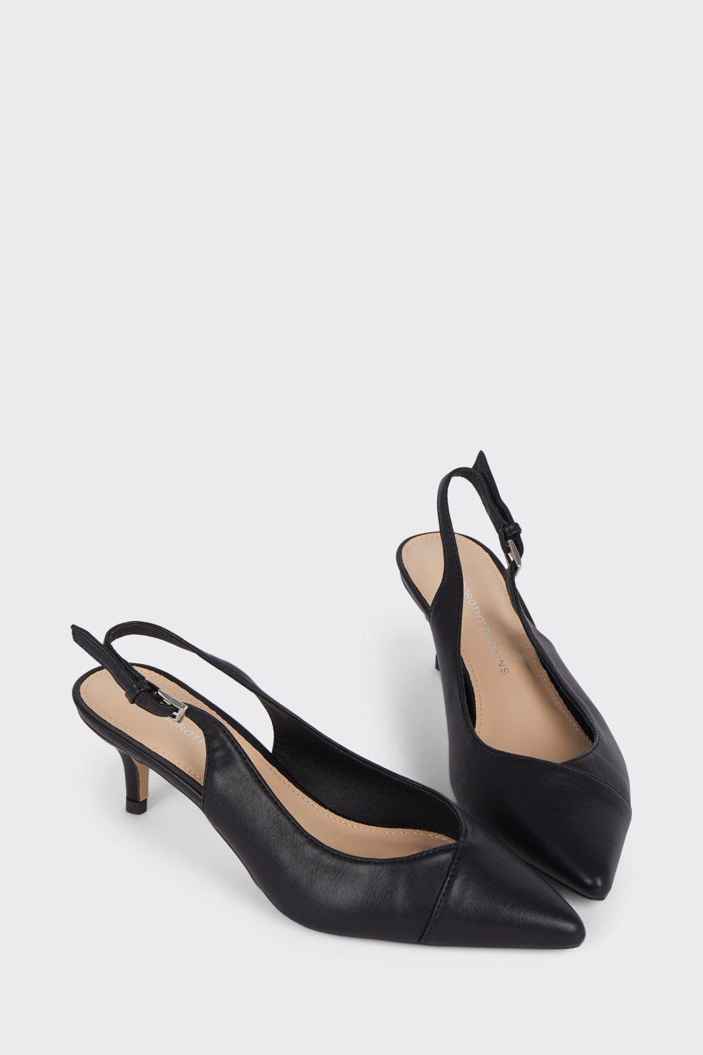 Heels Elouise Low Heel Court Shoes Dorothy Perkins