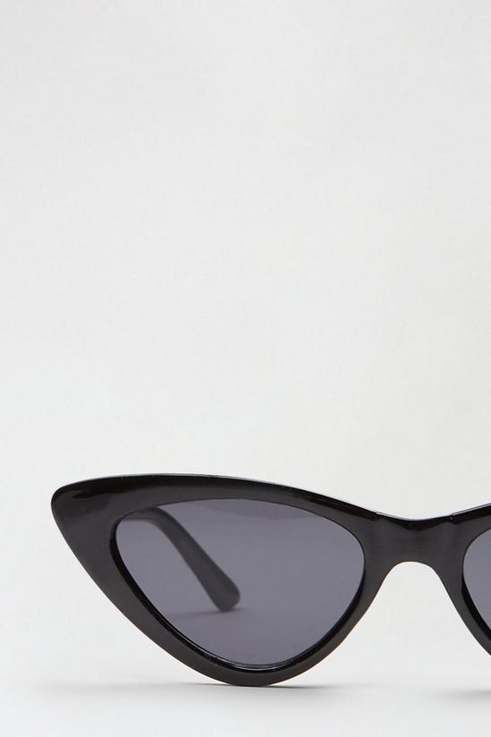 Dorothy Perkins Pointed Black Frame Cat Eye Sunglasses 3