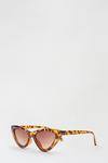 Dorothy Perkins Pointed Tort Frame Cateye Sunglasses thumbnail 2