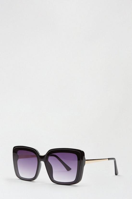 Dorothy Perkins Black Oversized  Dark Tinted Sunglasses 2
