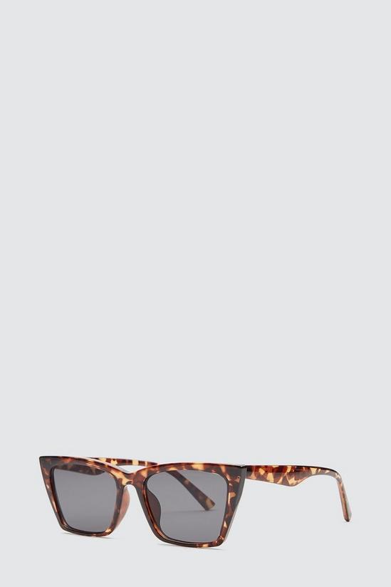 Dorothy Perkins Tort Rectangle Cat Eye Sunglasses 2